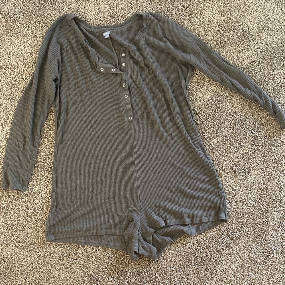 Aerie Ribbed Pajama/Lounge Romper